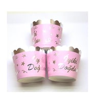 Lora Davet Cupcake Kabı (12 Adet) Pembe - 17210