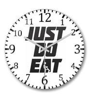 Just Do Eat Duvar Saati Bombeli Gercek Cam