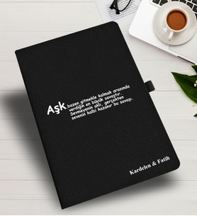 KİŞİYE ÖZEL ÖZLÜ SÖZLÜ DEFTER & AJANDA