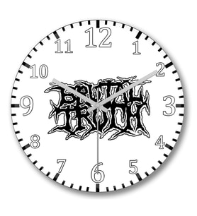 Brutal Truth Duvar Saati Bombeli Gercek Cam