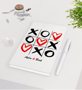 BK Gift Kişiye Özel Sevgililer Günü Beyaz Defter Kalem Seti-65