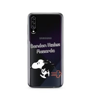 Snoopy Tasarımlı Süper Şeffaf Silikon Telefon Kılıfı Samsung A30s