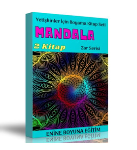 Yetişkinler İçin Boyama Kitap Seti (Zor Seviye)