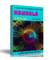 Yetişkinler İçin Boyama Kitap Seti (Zor Seviye)