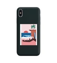 Siyah Lansman Kılıf iPhone XS Max