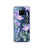 Kış Çiçeği Tasarımlı Süper Şeffaf Silikon Telefon Kılıfı Huawei Mate 20 Pro