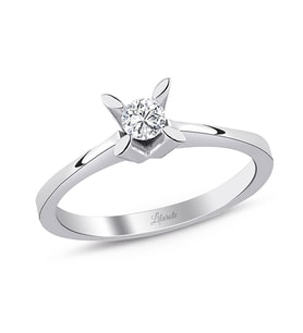 0.10 Ct Tektaş Pırlanta Yüzük