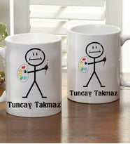 Kişiye Özel Ressam Kupa Bardak