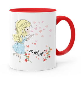 BK Gift Kişiye Özel Sevgililer Günü Temalı Kırmızı Kupa Bardak  64