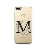 Papatya Harf Tasarım Süper Şeffaf Silikon Telefon Kılıfı Huawei Honor 7c-Y7 (201