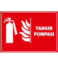 MIGNATIS - Yangın Pompası Levhası - Sac Malzeme 50x70cm