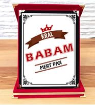 Babaya Özel İsimli Plaket