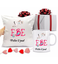 Ebe Bardağı ve Yastığı Hediye Seti (Model 1)