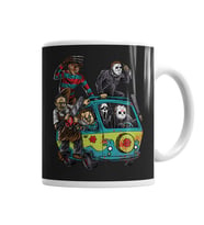 Skull Korku Silahlı Pug  Köpek  Kupa Bardak Porselen