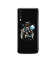Uzay Astronot Tasarım Süper Şeffaf Silikon Telefon Kılıfı Samsung A30s