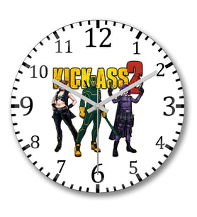 Kick Ass 2 Duvar Saati Bombeli Gercek Cam
