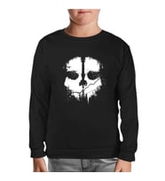 Call of Duty - Skull Siyah Çocuk Sweatshirt