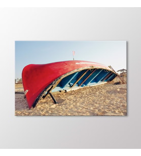 Arty Tablo Kumsaldaki Sandal Tablo (Karışık)
