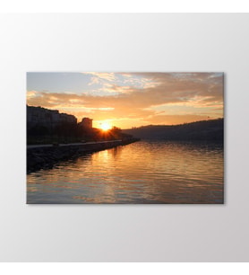 Arty Tablo Haliç'te Gün Batımı Tablo (Karışık)