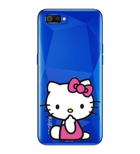 Hello Kity Tasarımlı Süper Şeffaf Silikon Telefon Kılıfı Oppo Realmi C2