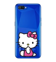 Hello Kity Tasarımlı Süper Şeffaf Silikon Telefon Kılıfı Oppo Realmi C2