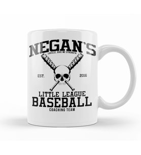 Negans Little League Baseball Walking Dead Kupa Bardak Porselen