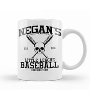 Negans Little League Baseball Walking Dead Kupa Bardak Porselen