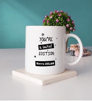 You Are A Limited Edition Kupa Bardak ve Taş Bardak Altlığı Hediye Seti