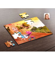 BK Gift Kişiye Özel Ev Hanımı Karikatürlü Ahşap Puzzle-1