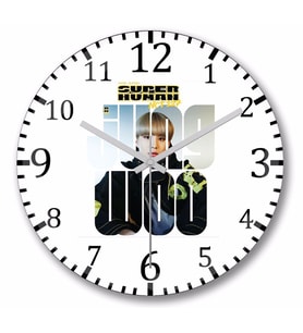 NCT 127 Jungwoo Superhuman Duvar Saati Bombeli Gercek Cam