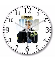 NCT 127 Jungwoo Superhuman Duvar Saati Bombeli Gercek Cam