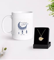BK Gift Kişiye Özel Din Kültürü Ve Ahlak Bilgisi Öğretmeni Beyaz Kupa ve Papatya Kolye Hediye Seti-6 (Model 1)