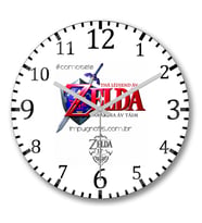 The Legend of Zelda Ocarina of Time Duvar Saati Bombeli Gercek Ca
