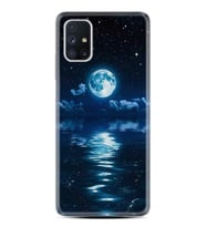 Kılıfland Samsung Galaxy M51 Kılıf Silikon Resimli Kapak Night Moon Stok 1133