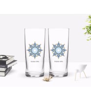 BK Gift Kişiye Özel Renkli Baskılı İsimli İkili Rakı Bardağı Seti-105 (Beyaz)