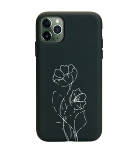 Iphone 11 Pro Çizgi Tasarımlı Siyah Lansman Telefon Kılıfı
