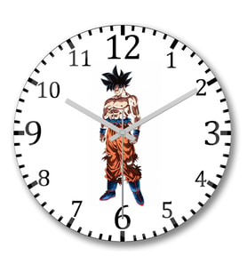 Goku İnstinto Superior Duvar Saati Bombeli Gercek Cam
