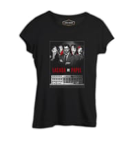 La Casa De Papel - Team Siyah Kadın Tshirt