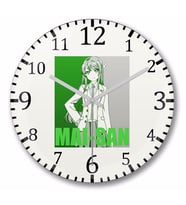 Seishun Bunny Girl Mai-san Duvar Saati Bombeli Gercek Cam