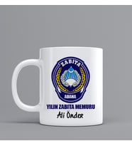 Yılın Zabıta Memuru Temalı Hediye Kupa Bardak Kişiye Özel Hediye SZ71