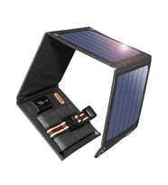 SUAOKİ 14W Güneş Enerjili 4 Panelli Katlanabilir Solar Şarj Cihazı