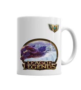 League Of Legends Gnar LoL Kupa Bardak Porselen
