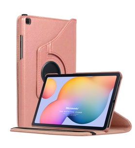 Microsonic Samsung Galaxy Tab S6 Lite 10.4" P610 Kılıf 360 Rotating Stand Deri Rose Gold