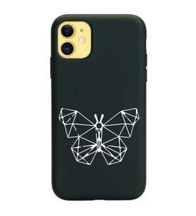 Iphone 11 Çizgi Tasarımlı Siyah Lansman Telefon Kılıfı