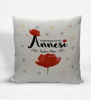 BK Gift Kişiye Özel Dünyanın En İyi Annesi Dekoratif Keten Yastık - 10 (Bej)