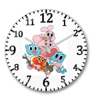 Gumball Duvar Saati Bombeli Gercek Cam