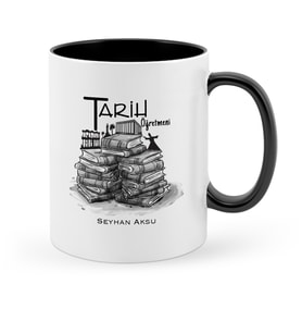 BK Gift Kişiye Özel Tarih Öğretmeni Siyah Kupa Bardak  1