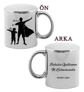 BK Gift Kişiye Özel Babalar Günü Temalı Krom Kupa Bardak 29409