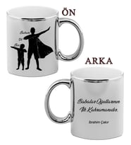 BK Gift Kişiye Özel Babalar Günü Temalı Krom Kupa Bardak 29409