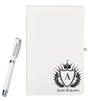 Kişiye Özel Hazırlanmış Hediye Defter ve Roller Kalem Seti